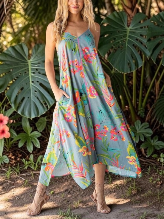 NATURAL LIFE Dresses & Skirts - NATURAL LIFE Strappy KATRINA Slip Dress Floral XL New NWT